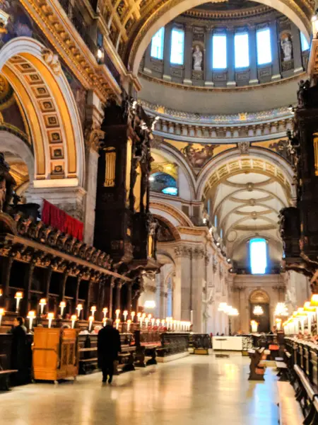 Interior of St Pauls Cathedral London 2