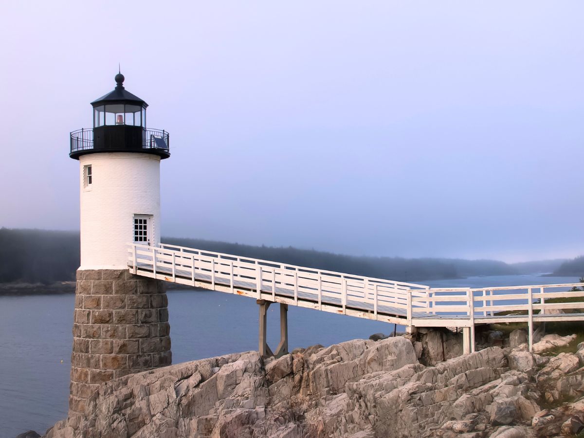 Isle au Haut Lighthouse at Acadia National Park Maine