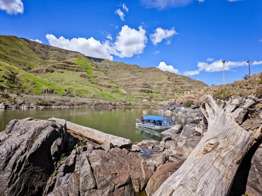 Jet Boat on Snake River in Hells Canyon Lewiston Clarkston Idaho Washington 1