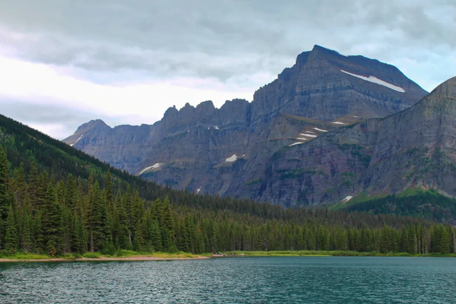 Josephine Lake and Garden Wall Many Glacier National Park 3