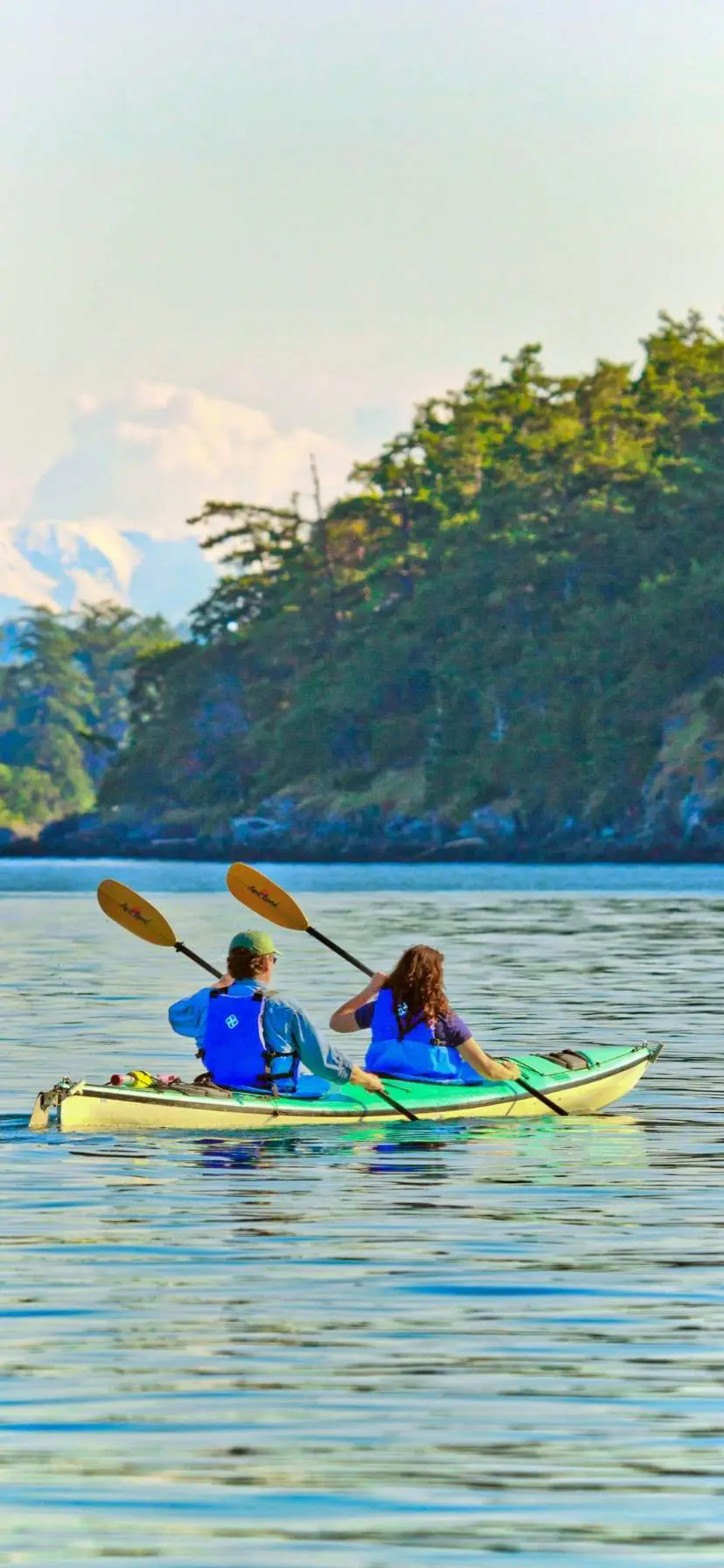 Kayakers at Lopez Island Kayaking in the San Juans