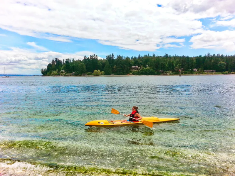 Kayaking on Agate Passage Suquamish Washington 1