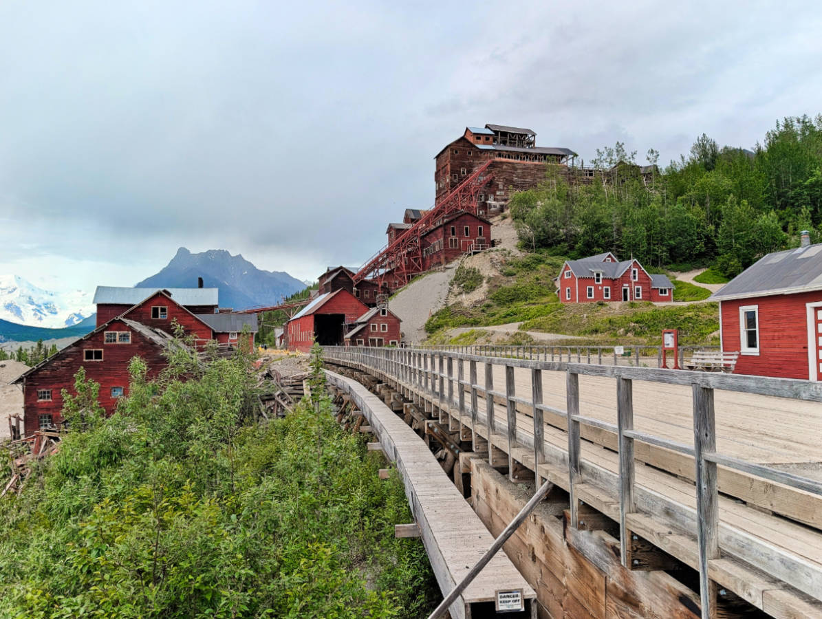 Kennicott Mill National Historic Site in Wrangell St Elias National Park McCarthy Alaska