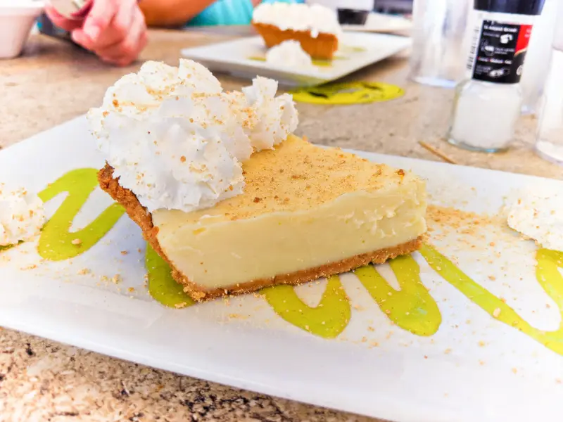 Key Lime Pie at Robbies of Islamorada Florida Keys 2020 2