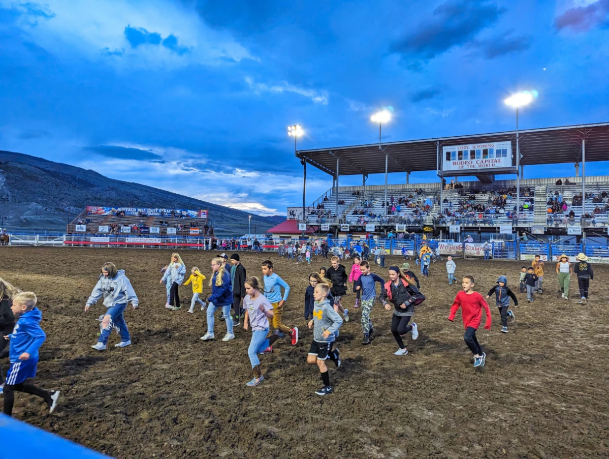 Kids Event at Cody Nite Rodeo Cody Wyoming 1