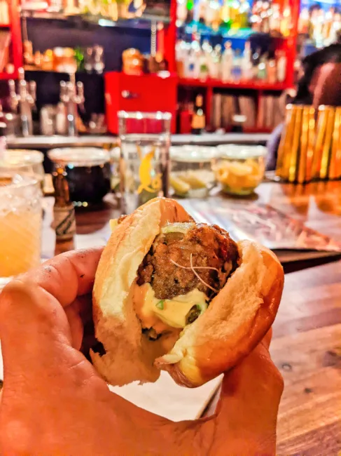 Korean Meatball Slider at Savoy Society Liberty Street Savannah Georgia 1