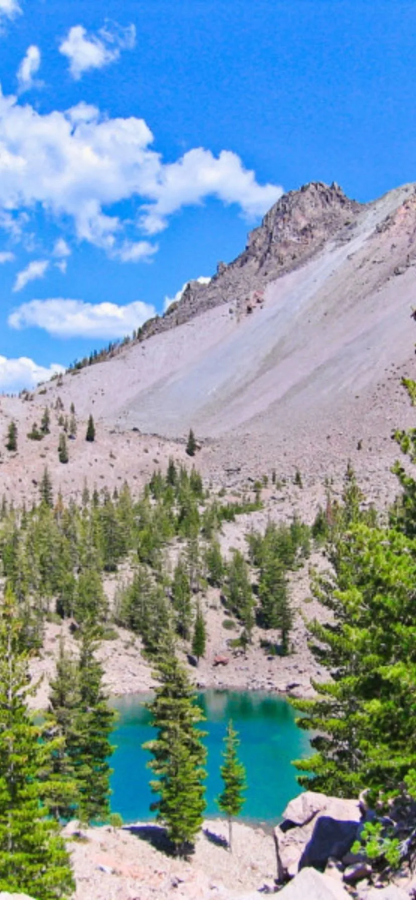 Lake at Mount Lassen Nationl Volcanic Park California