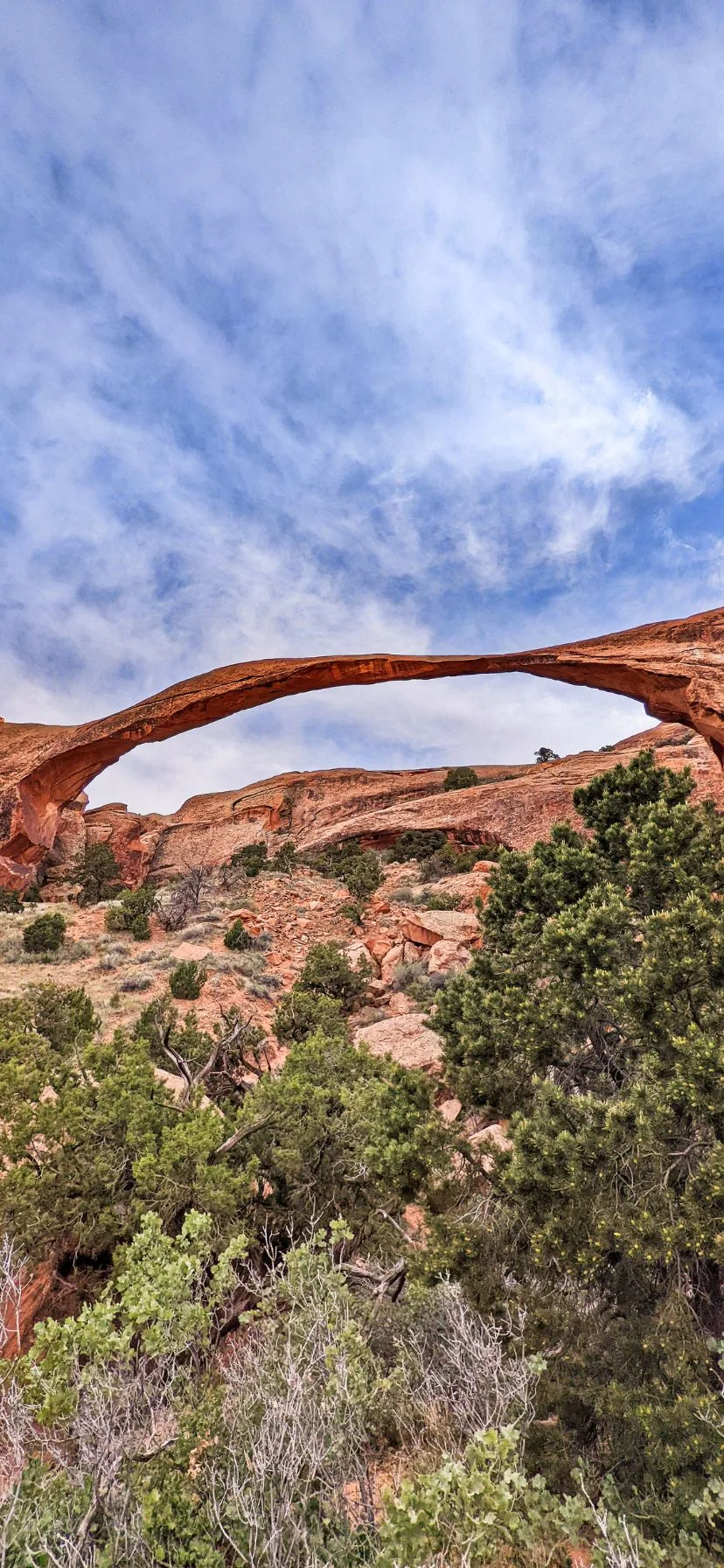 Landscape Arch in Arches Utah National Parks Road Trip