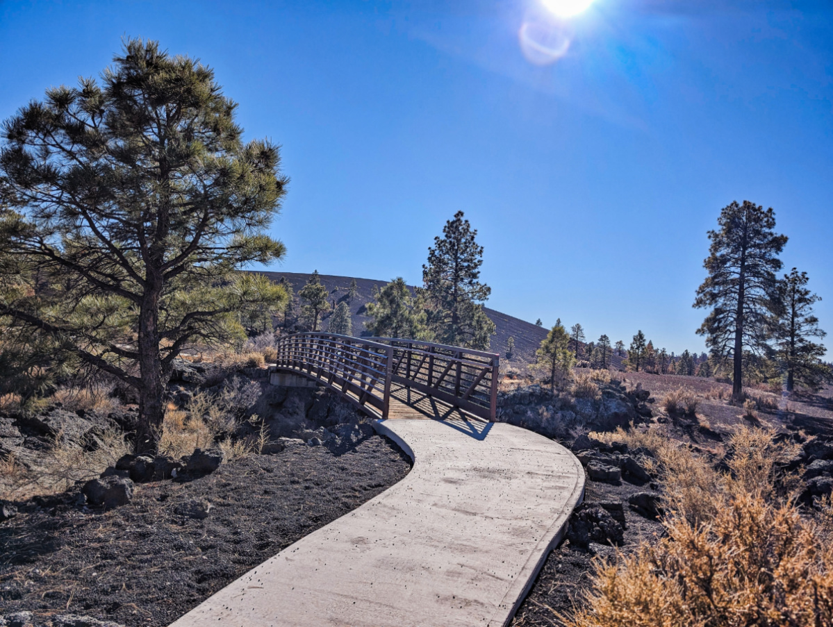 Lava Flow Trail at Sunset Crater Volcano National Monument Arizona 1