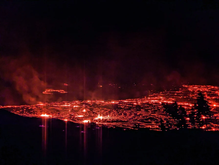 Lava Glow at Keanakako’i Overlook Trail Hawaii Volcanoes National Park Big Island 9