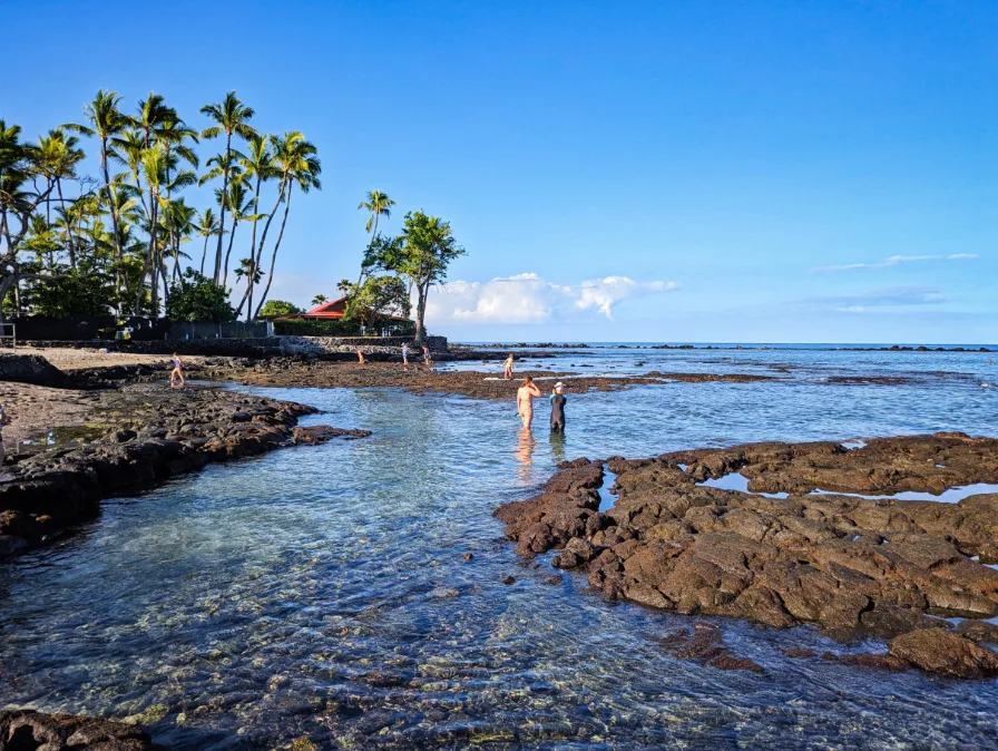 Lava Rock Tidepools at Kahalu’u Beach Park Kailua Kona Big Island Hawaii 2