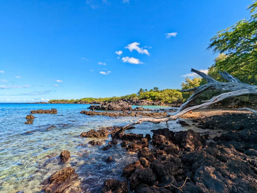 Lava Rocks at Wailea Bay Hapuna Beach State Recreation Area Big Island Hawaii 2