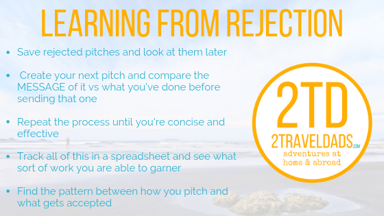 improving on how to pitch and learning from rejection.