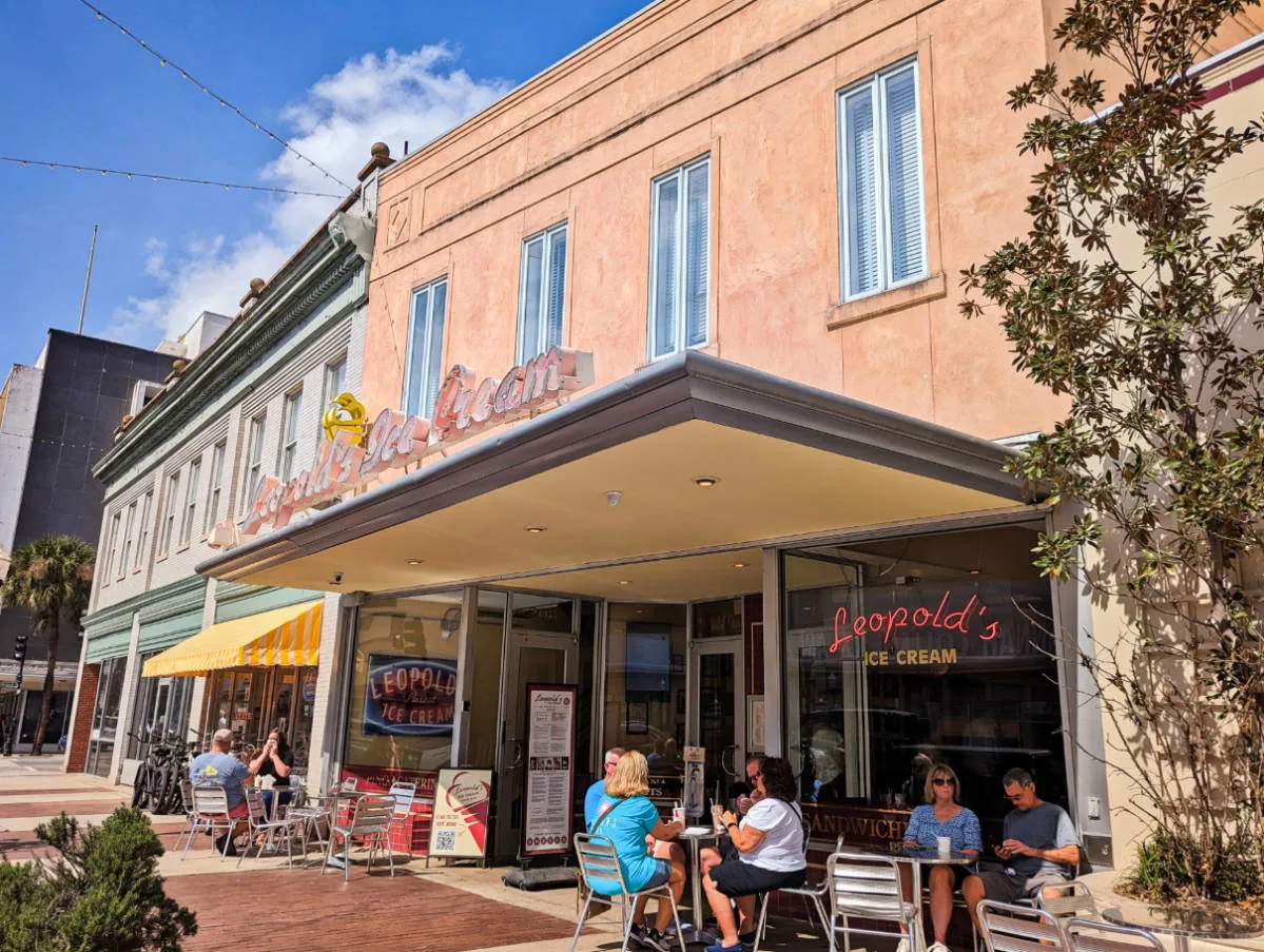 Leopolds Ice Cream on Broughton Street Savannah Georgia 1