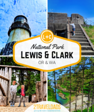 Lewis and Clark National Park, located in Oregon and Washington is great for hiking, lighthouses, and family vacation fun. History and nature make this a fun Oregon Coast National Park with kids.