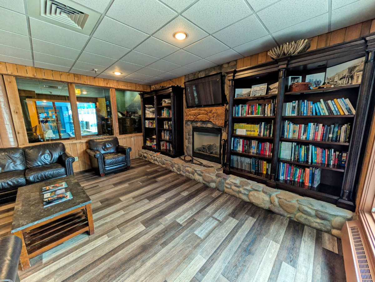 Library at Southeast Resort in Sitka Alaska