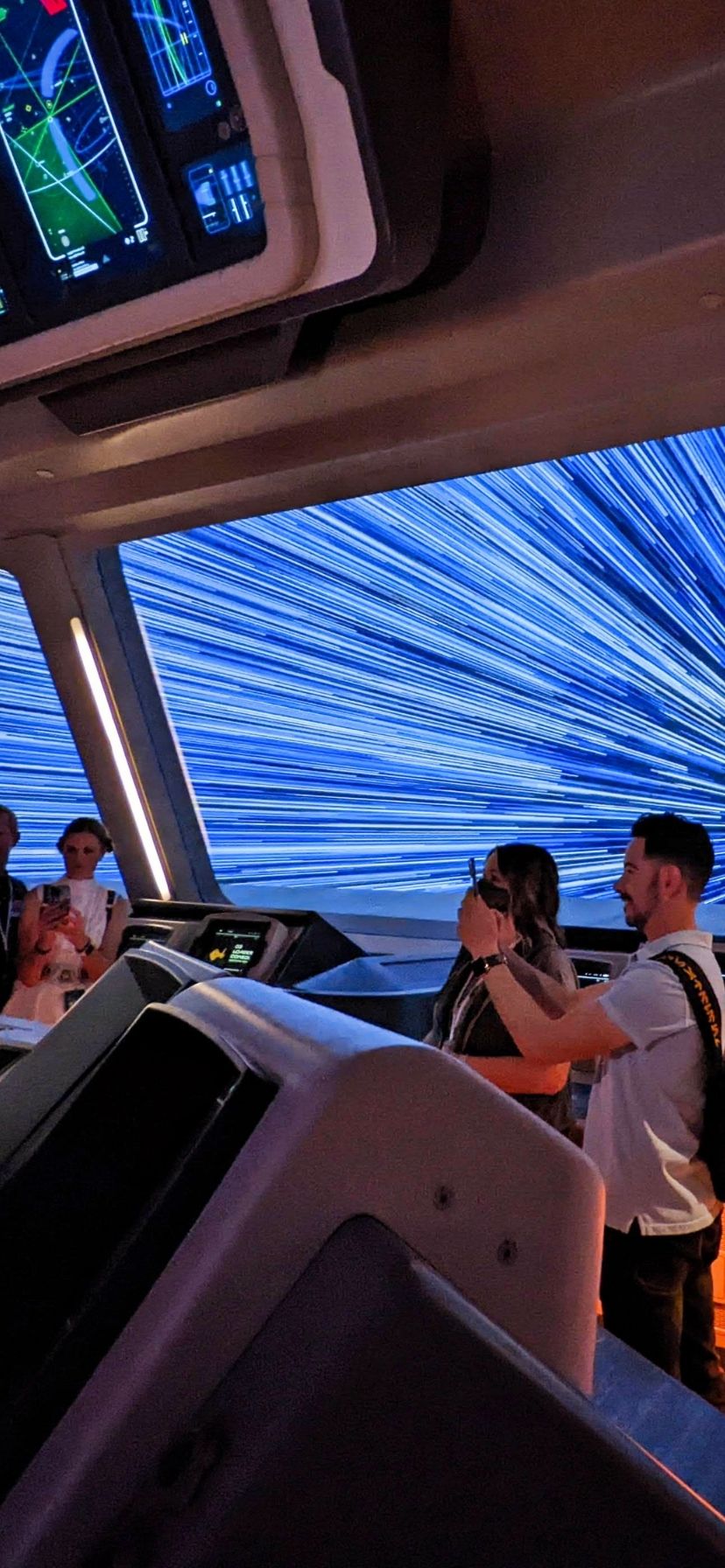 Lightspeed Jump from Bridge Star Wars Galactic Starcruiser