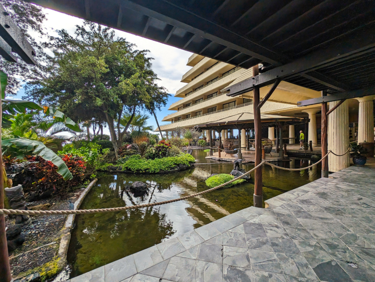 Lobby Koi Pond at Royal Kona Resort Kailua Kona Big Island Hawaii 1