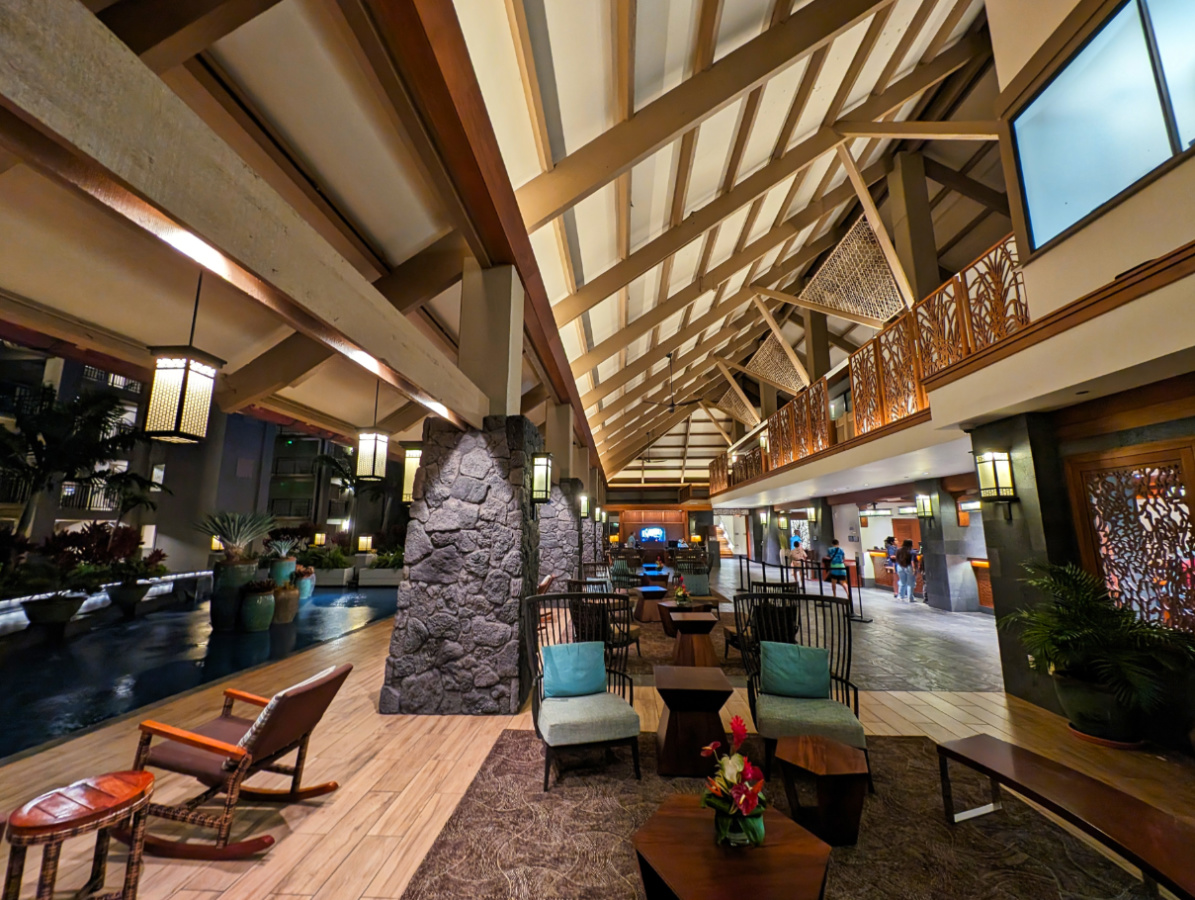 Lobby at Sheraton Kauai Resort Villas Poipu South Shore Kauai Hawaii 3