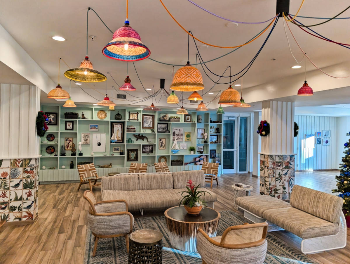 Lobby of Blue Flamingo Resort Key West Florida Keys 1