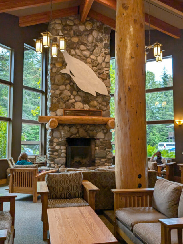 Lobby of Seward Windsong Lodge Seward Alaska 2