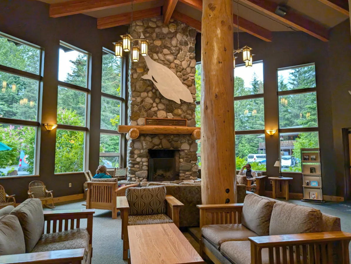 Lobby of Seward Windsong Lodge Seward Alaska 2