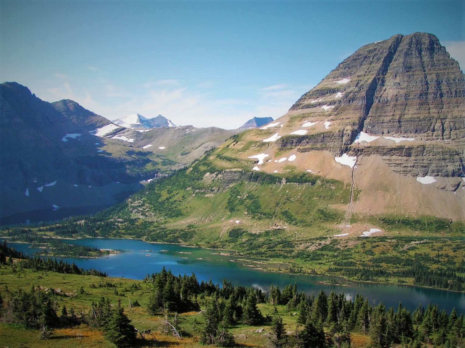 Logan Pass on Going to the Sun Road Scenic Drive Glacier National Park