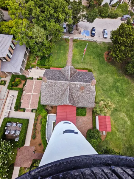 Looking Down from top of St Simons Island Lighthouse Golden Isles Georgia 1