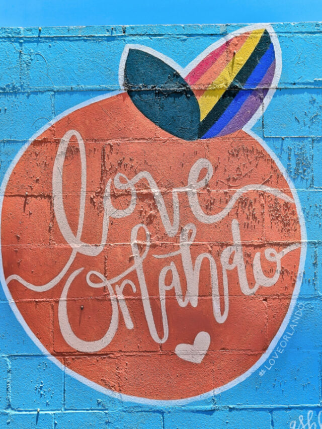 Love Orlando Pride Mural at Se7en Bites Restaurant Orlando Florida 1