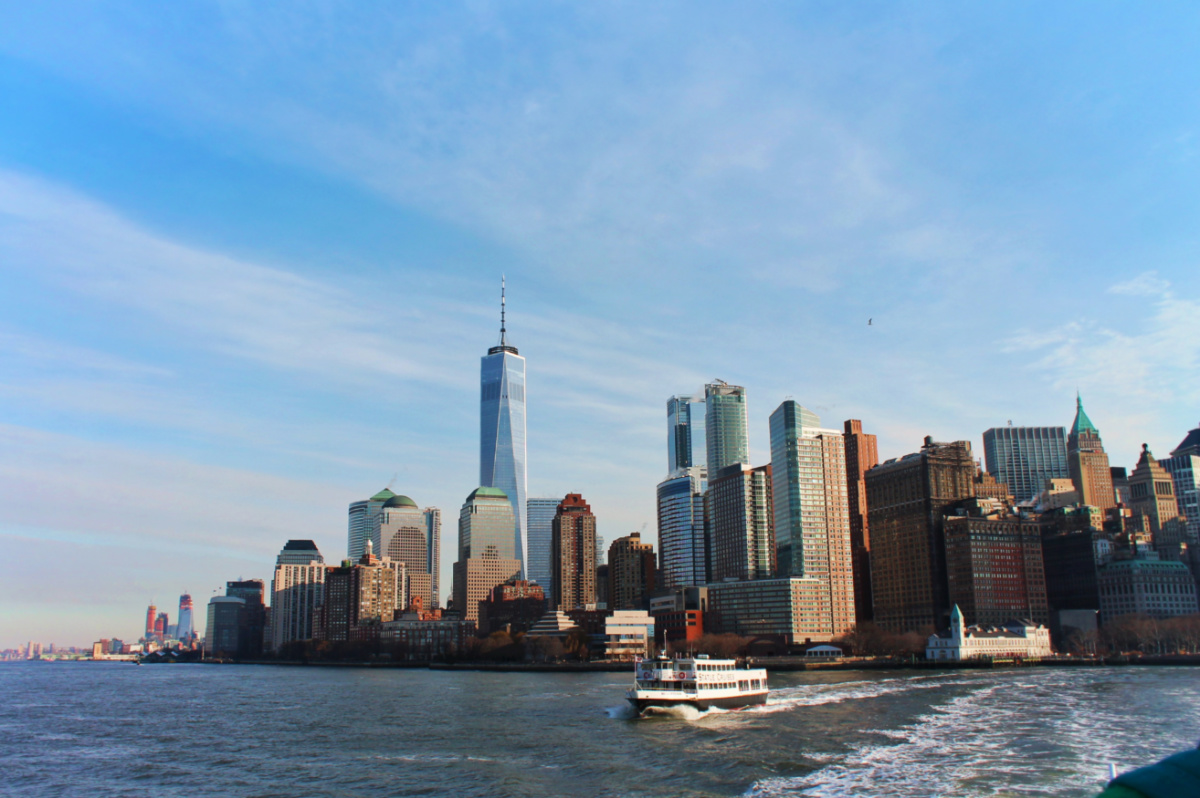 Lower Manhattan from Liberty Cruises Ship New York City 1