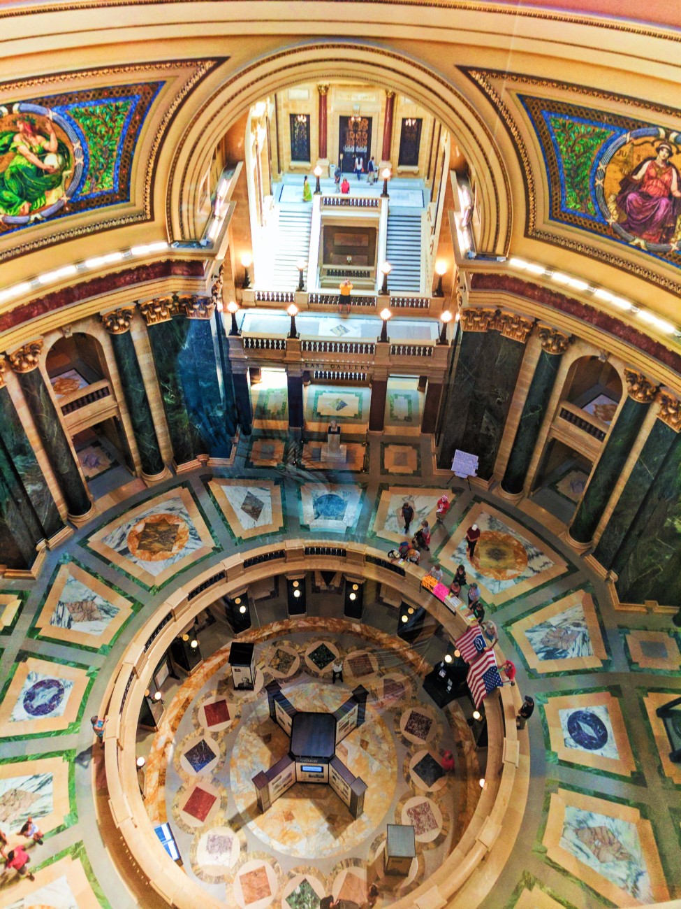 Lower Rotunda of Capitol Building Madison Wisconsin 3