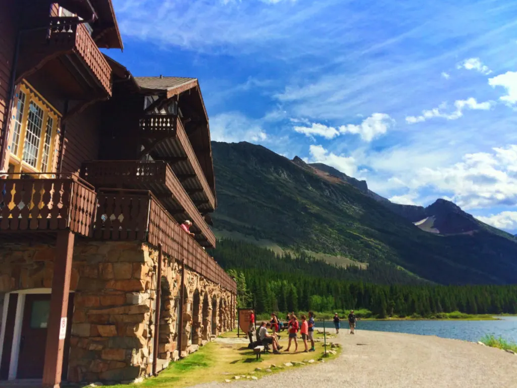 Many Glacier Hotel and Swiftcurrent Lake Glacier National Park 3
