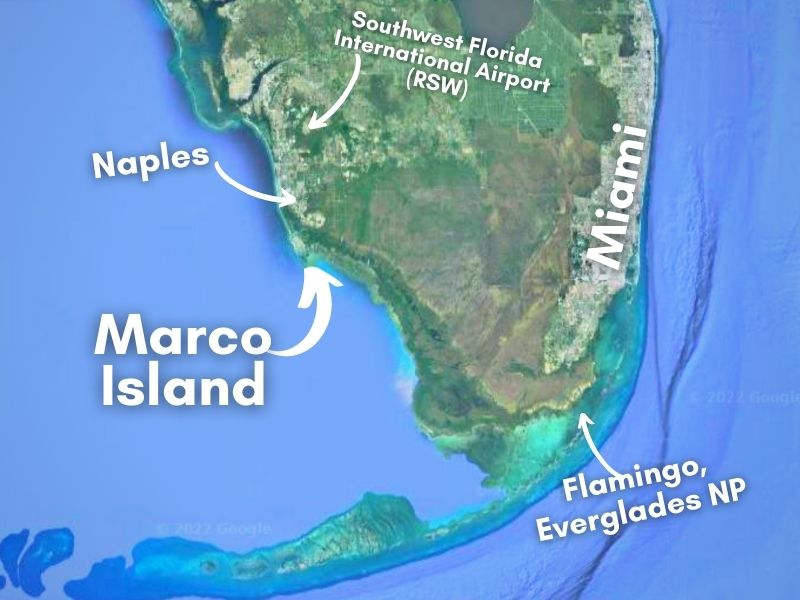 Map of Marco Island Florida
