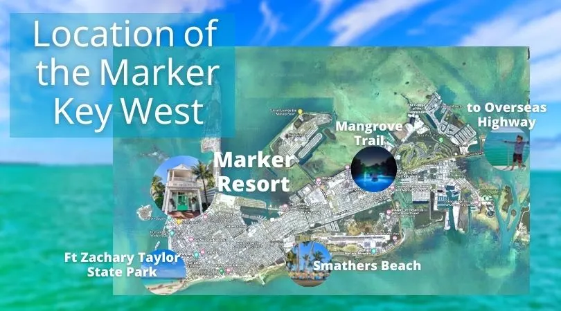 Map of Marker Key West Resort
