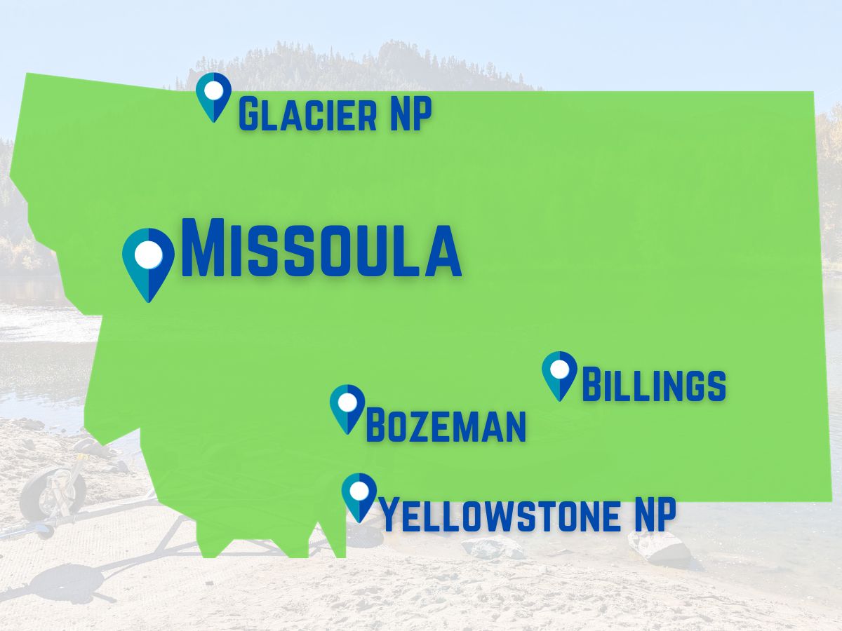 Map of Missoula Montana