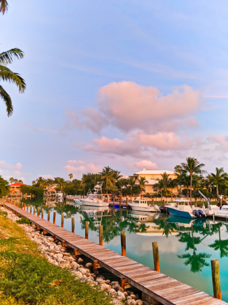 Marina Canal at sunset at Hawks Cay Resort Duck Key Florida Keys 2020 1