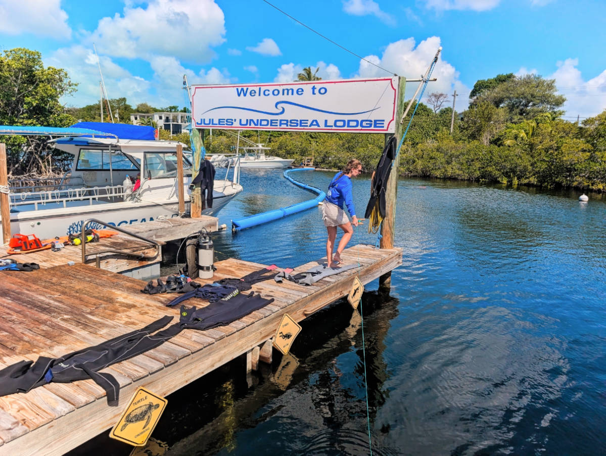Marine Biologist for Snorkeling at Jules Marine Lab Key Largo Florida Keys 1