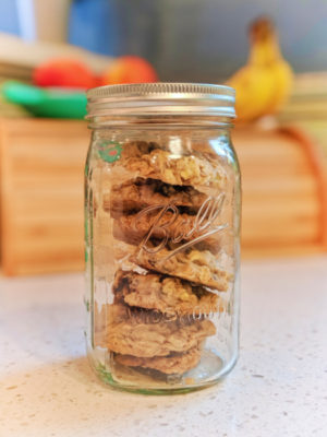 Mason Jar with Cookies Glass food storage containers 2