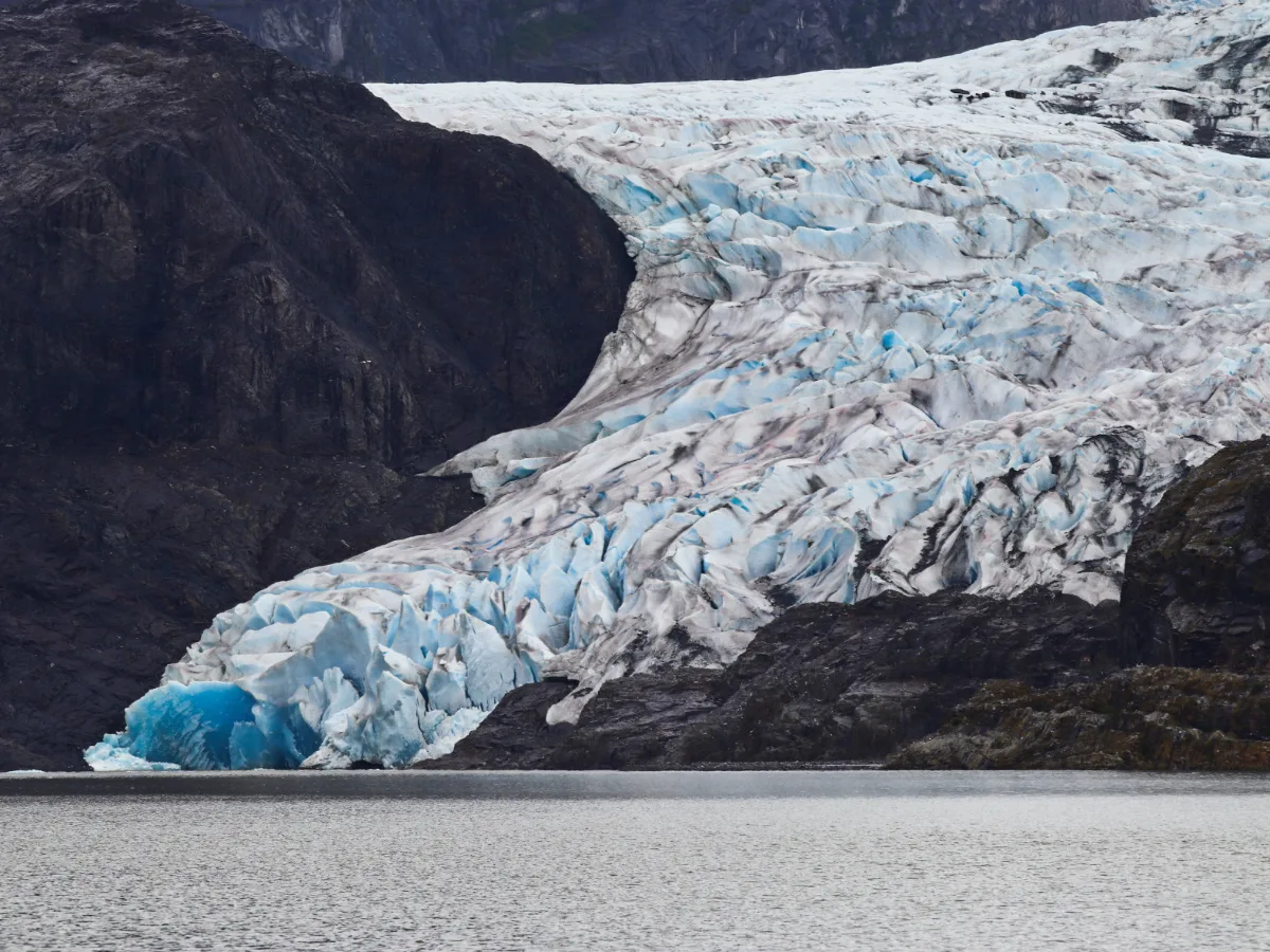 Mendenhall Glacier from Lake Tongass National Forest Juneau Alaska 1