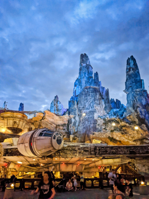 Millennium Falcon at Star Wars Galaxys Edge Batuu Hollywood Studios Disney World Orlando 2