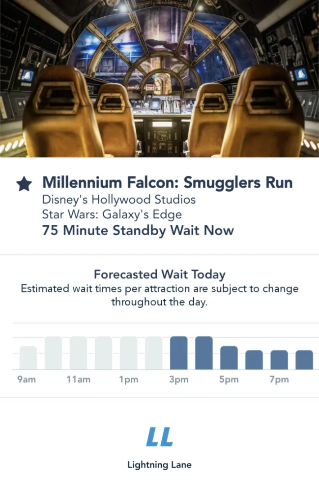 Millennium Falcon Smugglers Run Star Wars Galaxys Edge Lightning Lane