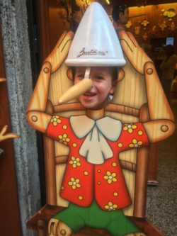 Milo in Pinocchio Face cutout Rome Italy 1