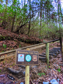 Minnehaha Falls Trail head North Georgia 1