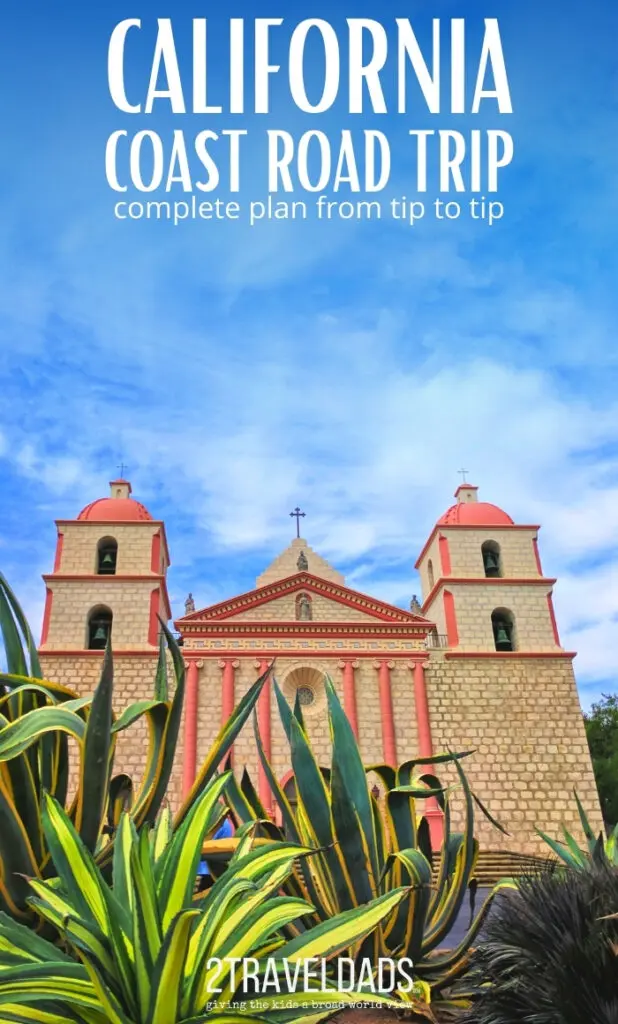 MIssion Santa Barbara is a beautiful stop along a California Coast road trip. Gardens and history add context to the California experience. #california