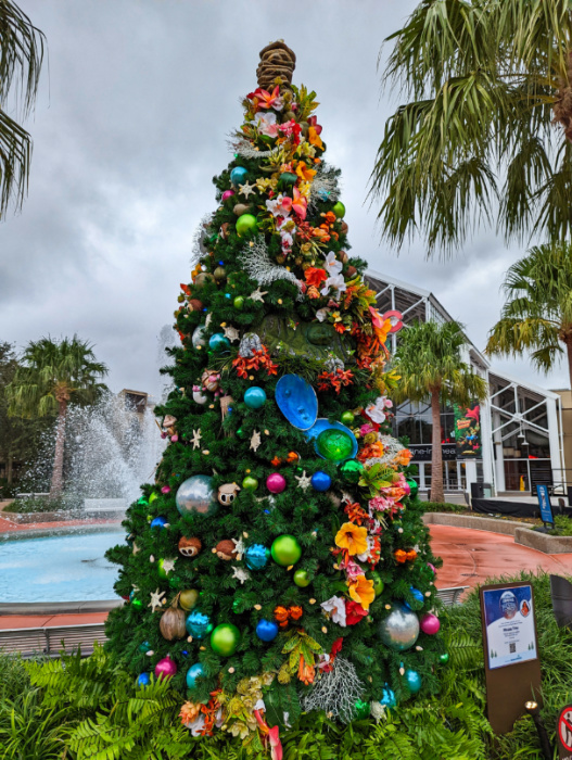 Moana Themed Christmas Tree at Disney Springs Walt Disney World Florida 1