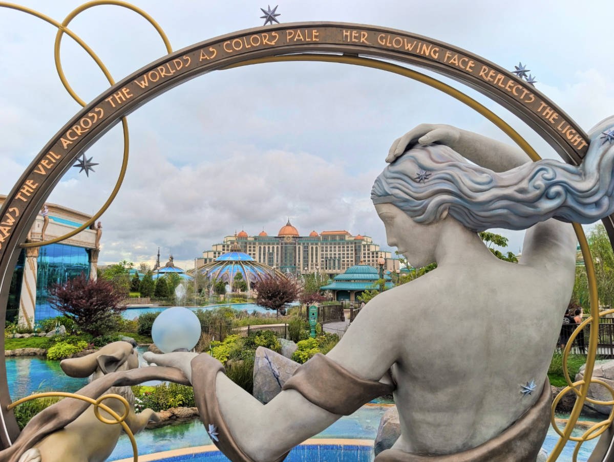 Moon Goddess sculpture at Epic Universe Universal Orlando 1