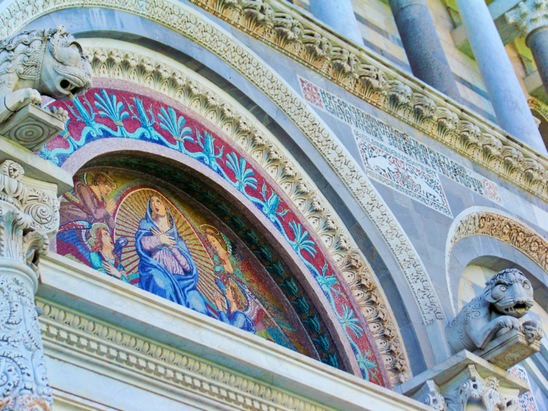 Mosaics at Santa Maria Assunta at the Field of Miracles Pisa Italy 2