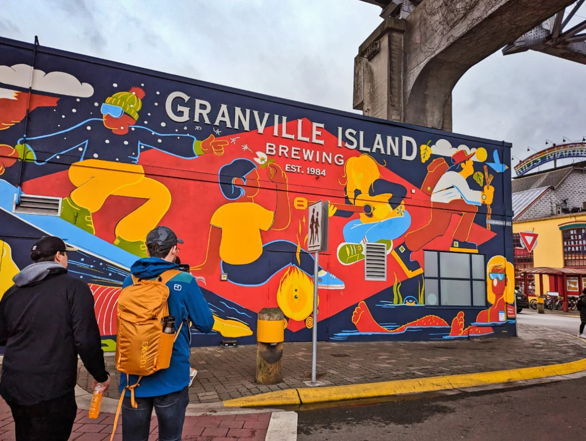 Mural at Granville Island Brewing Vancouver BC 1
