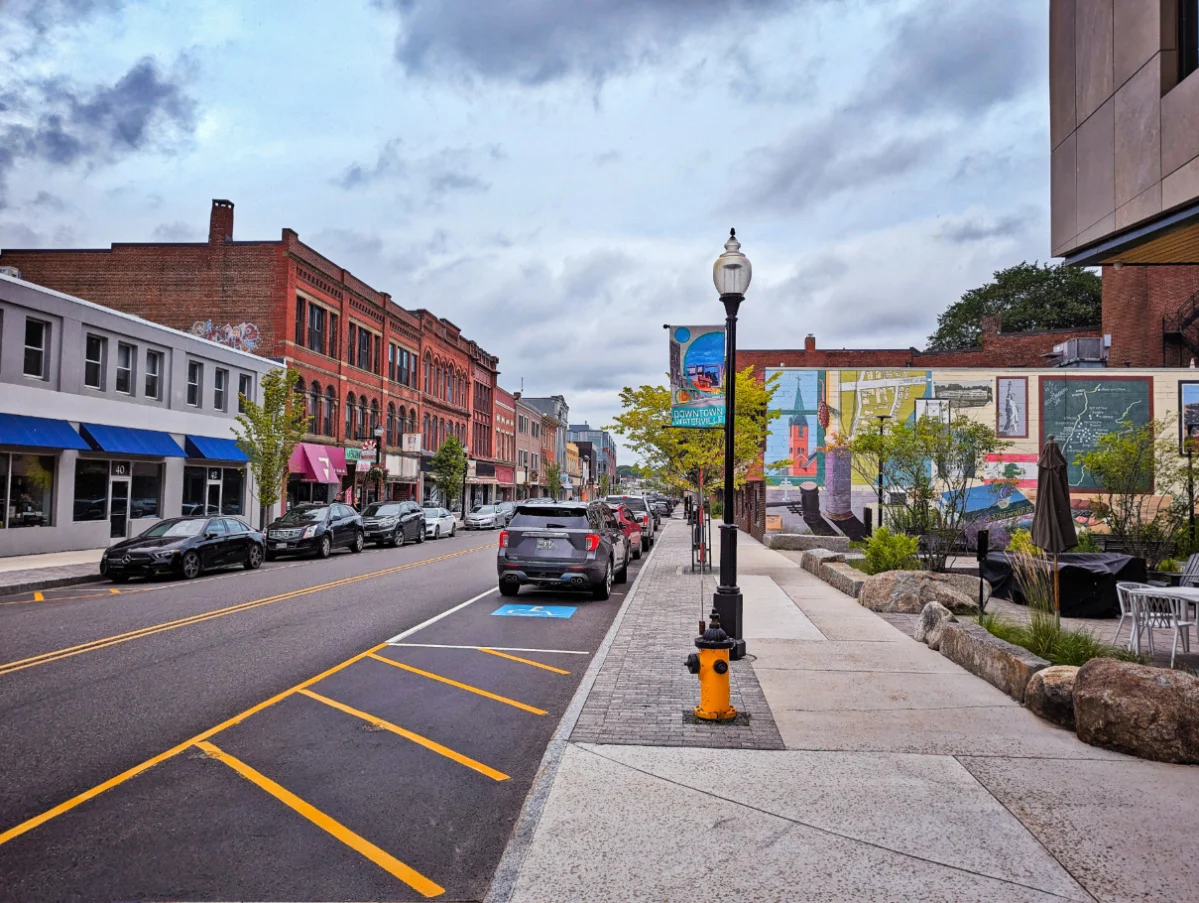 Mural in downtown Waterville Central Maine 2