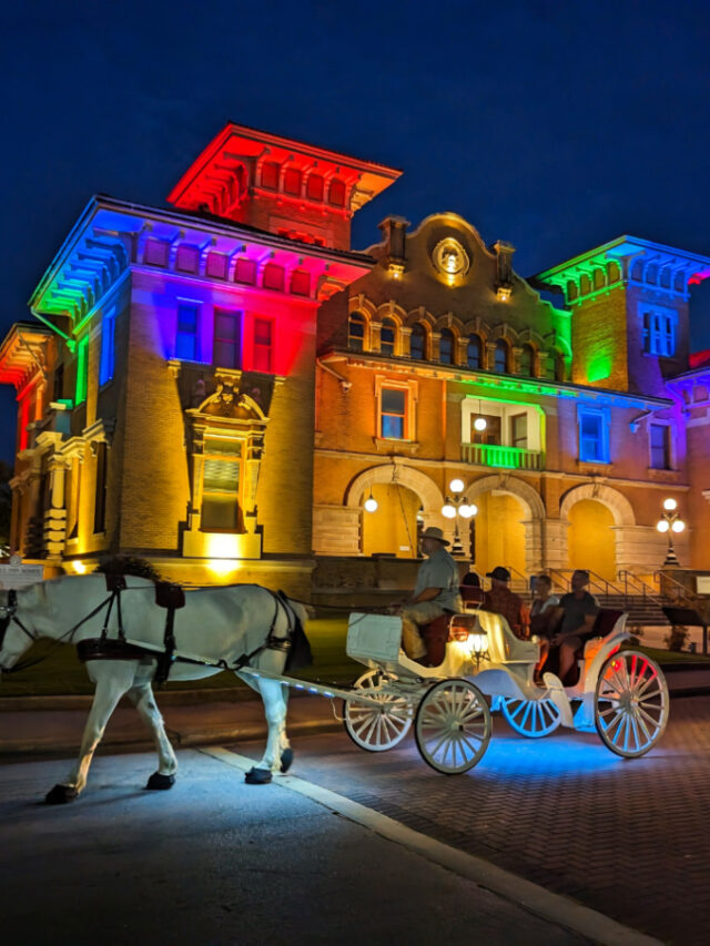 Museum of History with Pride Lights Pensacola Florida 1